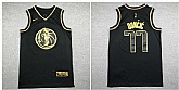 Mavericks 77 Luka Doncic Black Gold Nike Swingman Jersey,baseball caps,new era cap wholesale,wholesale hats